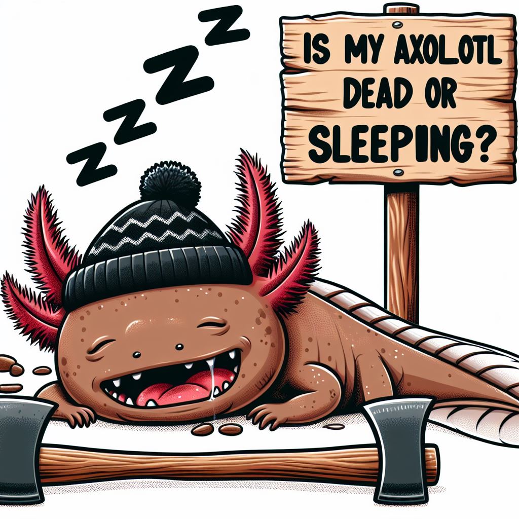 Sleeping or Dead axolotl