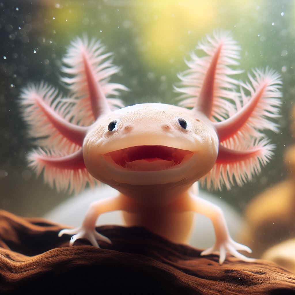 axolotl without showing hunger signs