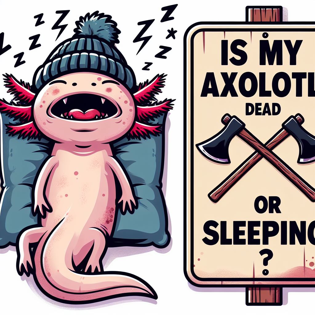 sleeping axolotl