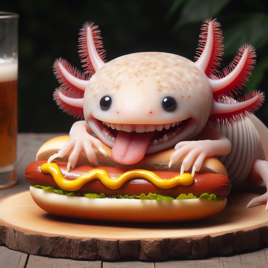 Pros and cons of eating hot dogs for axolotl