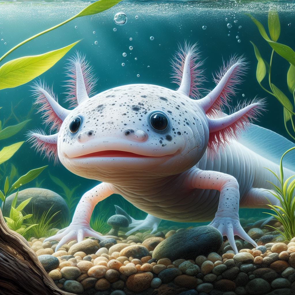 Axolotl without gills