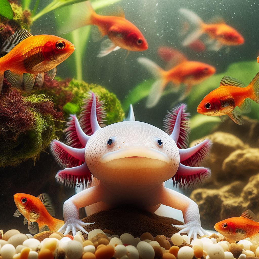 Axolotls and mollies can't live together