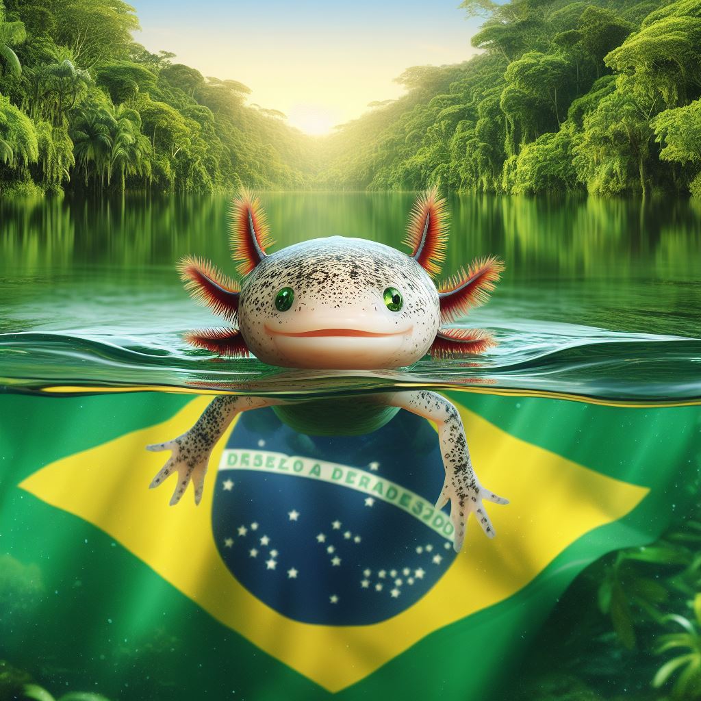 Axolotls can live in Brazil