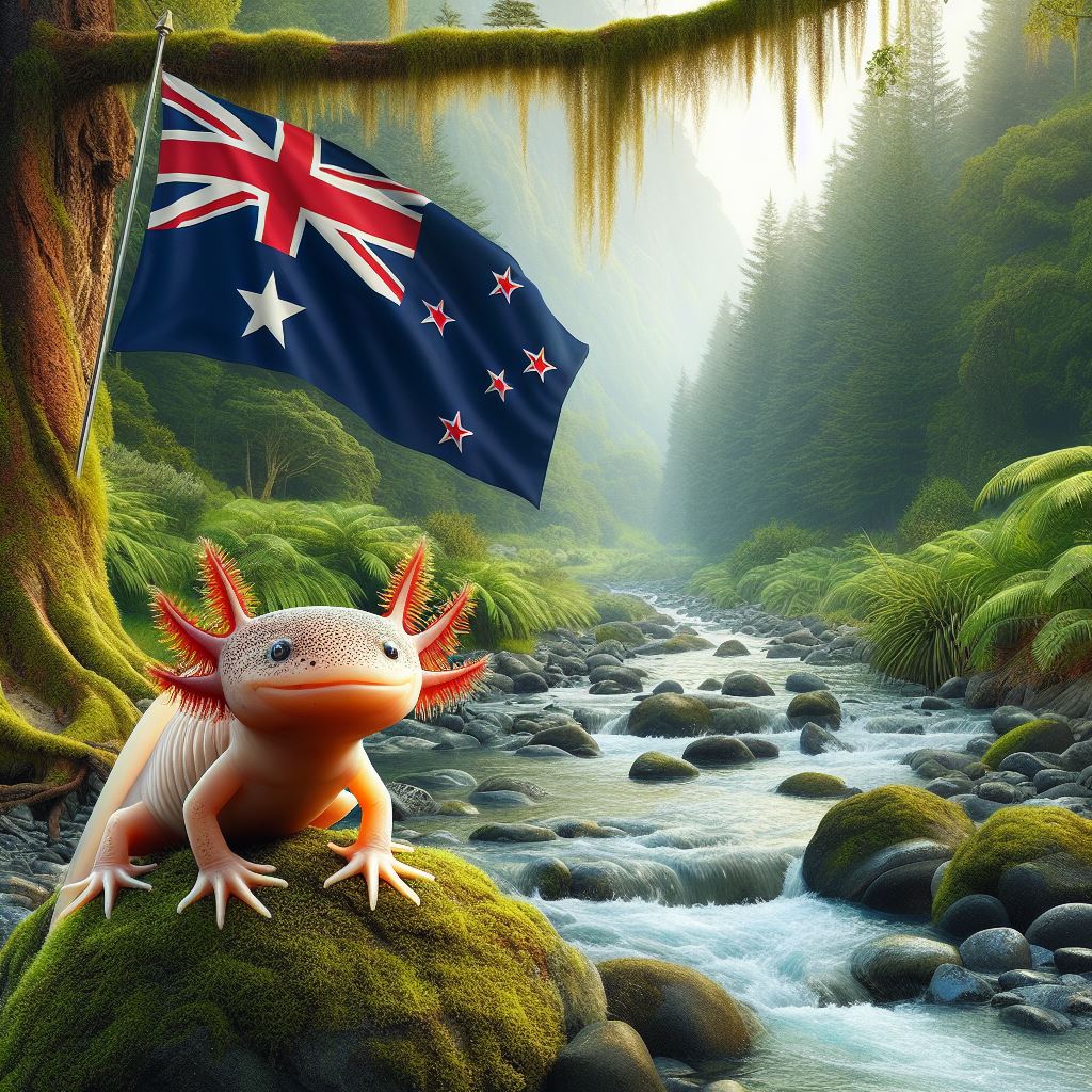 Axolotls can live in New Zealand