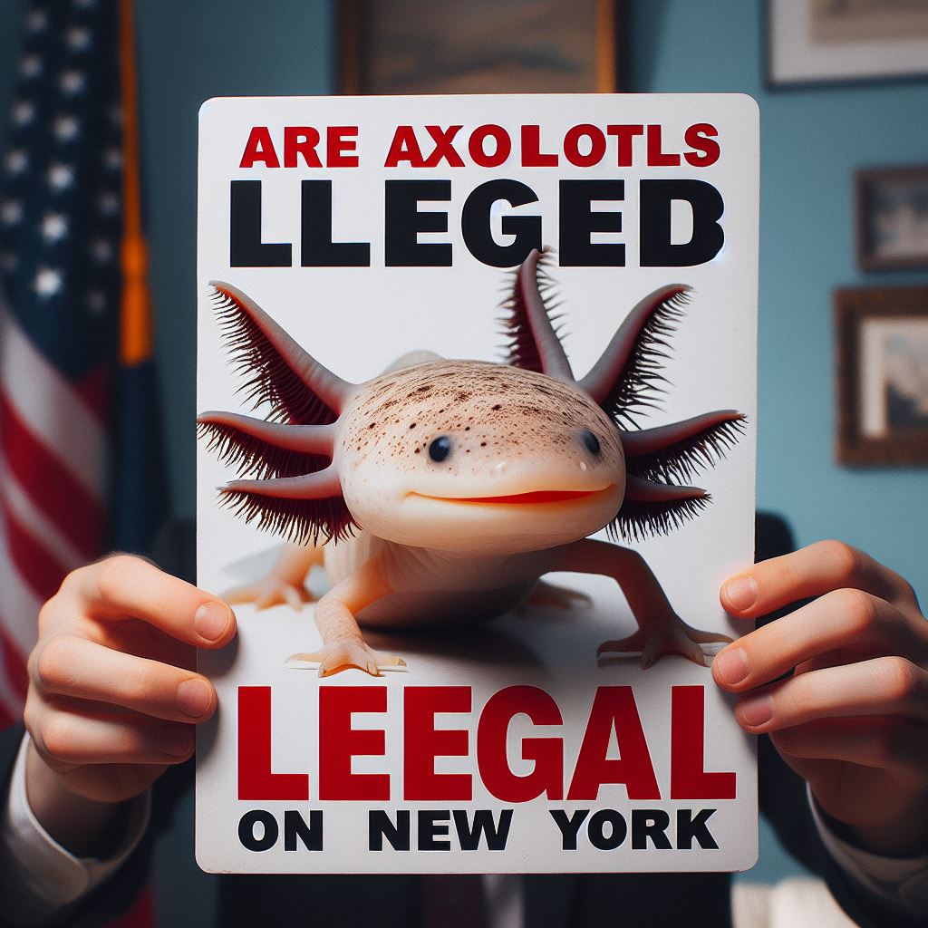 Axolotls are legal to own in East New york