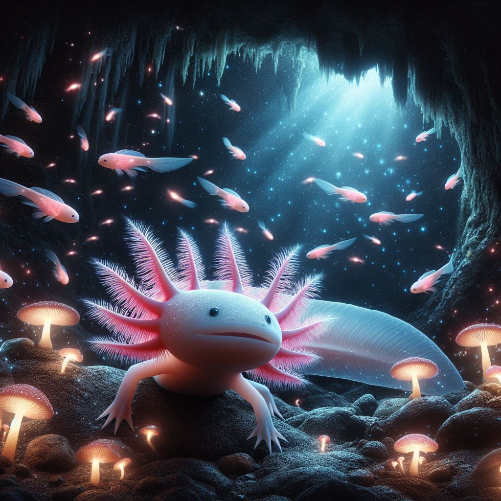 Axolotls are nocturnal