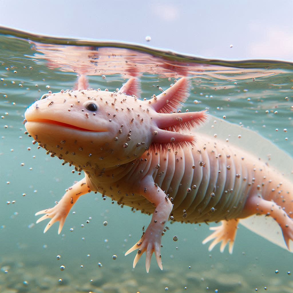 getting rid of parasites from axolotl in the future