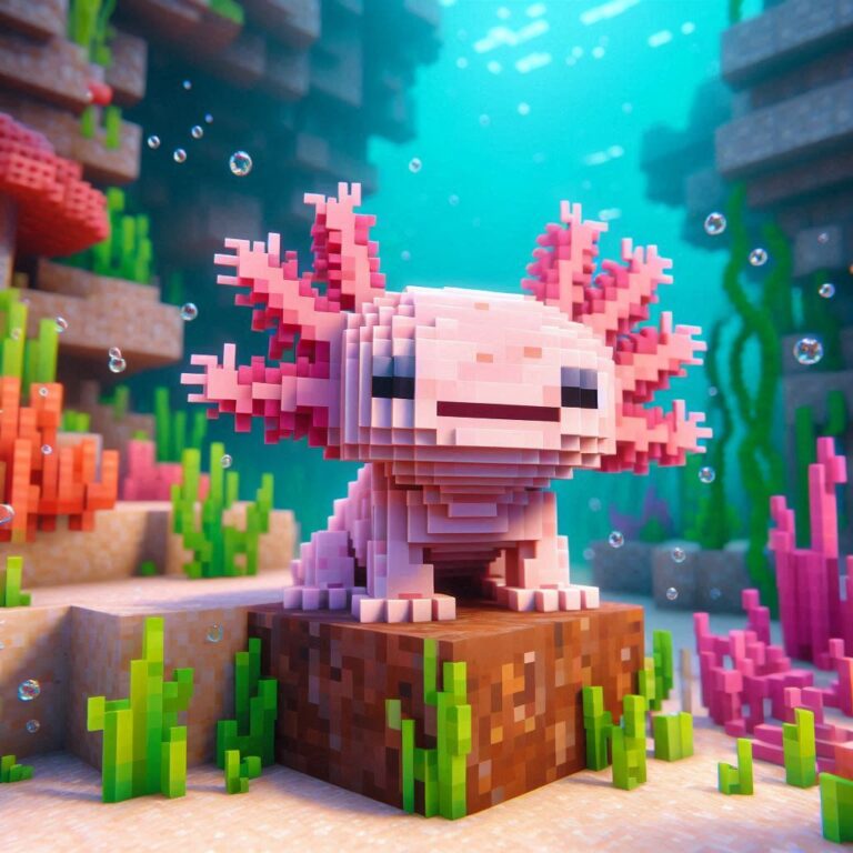 Tame Axolotl in Minecraft