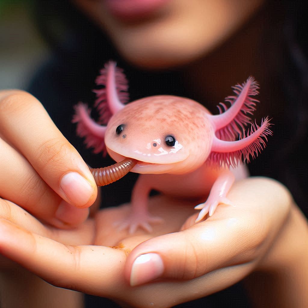 Hand-Feeding vs. Traditional Feeding Methods for Axolotls